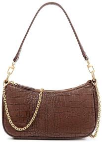 img 4 attached to 👜 DREAMALOE Classic Shoulder Handbag Set for Women - Includes Handbag, Wallet, and Tote Bag