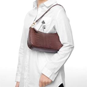 img 3 attached to 👜 DREAMALOE Classic Shoulder Handbag Set for Women - Includes Handbag, Wallet, and Tote Bag