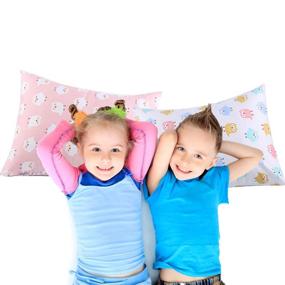 img 3 attached to 🦉 UOMNY Kids Toddler Pillowcases - 2 Pack 100% Cotton Pillowslip Case - Fits Pillows 13 x 18 or 12 x 16 - Kids Bedding Pillow Cover in Pink/White - Owl Baby Pillow Cases