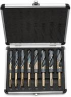 🔩 neiko 10230b silver deming 8-piece drill bit set logo