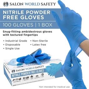 img 3 attached to 🧤 Safety at its Best: Salon World's Nitrile Disposable Occupational Health & Safety Products