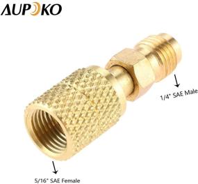 img 2 attached to Aupoko R410A Straight Swivel Adapter, R410A Mini Split Adapter with 5/16’’ SAE Female x 1/4’’ SAE Male Quick Couplers Threads, Ideal for HVAC Air Conditioner Mini Split Systems - 2 PC