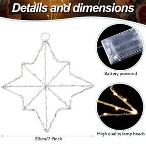 img 2 attached to 🌟 Enhance Your Christmas Decor with 3 Pieces Battery Operated Xmas Window Star Lights – Ideal for Holiday Parties, Weddings & Outdoor Decor!