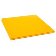 translucent orange acrylic sheet inches logo
