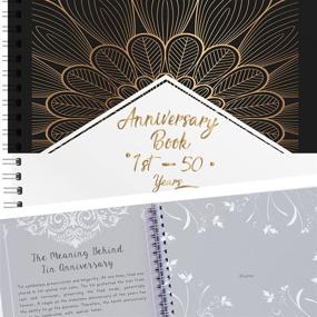 img 4 attached to Anniversary Book Hardcover Anniversaries Personalized Scrapbooking & Stamping