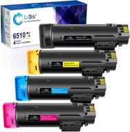 lxtek compatible toner cartridge replacement for xerox phaser 6510, workcentre 6515 high yield - 4-pack assorted colors logo