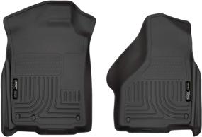 img 4 attached to 🚗 Husky Liners 18031: Black Front Floor Mats for Dodge Ram 1500 and 2019 Ram 1500 Classic - Quad/Standard Cab Weatherbeater
