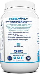 img 3 attached to 🥛 Pure Label Nutrition: 2lb Vanilla Grass-Fed Whey Protein Concentrate - Non-GMO, rBGH Free, Soy Free, Gluten Free, Low Carbs, Low Fat & No Sugar Added - Keto Friendly – Made in USA