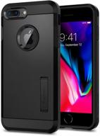 spigen tough armor [2-ое поколение] чехол для iphone 8 plus (2017) / iphone 7 plus (2016) - черный: точная защита логотип