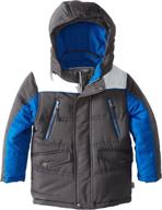 🧥 rothschild little boys' color-block puffy jacket – stylish and warm outerwear for kids logo