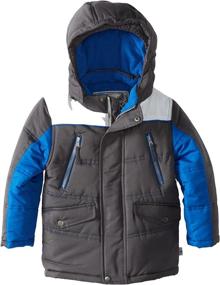 img 2 attached to 🧥 Rothschild Little Boys' Color-Block Puffy Jacket – Stylish and Warm Outerwear for Kids