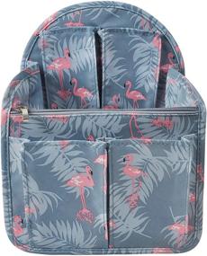 img 3 attached to Vercord Backpack Organizer Blue Flamingo