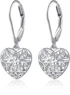 💎 s925 sterling silver heart dangle drop stud earrings for women and girls: enhancing your style logo