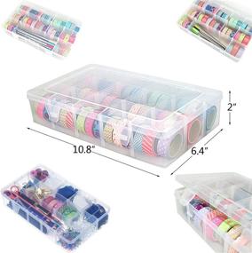 img 3 attached to HomDSim Organizer Container Adjustable Compartments Organization, Storage & Transport