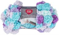 pomp-a-doodle yarn, lilac breeze by red heart logo