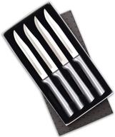 🍴 набор ножей rada cutlery 8-5/8 дюймов - столовые ножи из нержавеющей стали с рукояткой из алюминия с матовой отделкой - сделаны в сша - серебристые. логотип