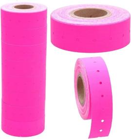 img 1 attached to BESTeck 10 Rolls 5000 Price Gun Labels For Mx-5500 White Price Marker Stickers (Pink)