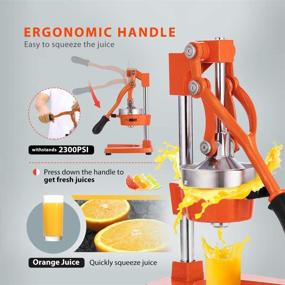 img 2 attached to 🍊 Powerful VIVOHOME Hand Press Citrus Juicer - Premium Manual Orange Lemon Squeezer for Commercial Use