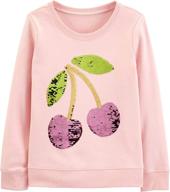 👚 sequin crew neck sweatshirt for girls by oshkosh b'gosh logo