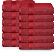 trident bathroom cotton absorbent crimson logo