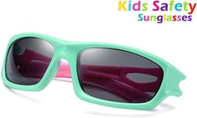 img 2 attached to FEISEDY Polarized Sport Sunglasses for Kids, Rubber Frame, Boys and Girls, Ages 3-12, Perfect Children Gift - B2453