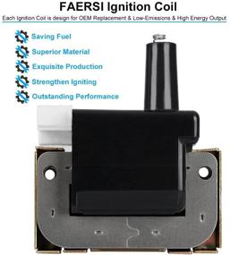 img 3 attached to 🔌 Зажигательная катушка FAERSI заменяет OE# 30510-PT2-006 30500-PAA-A01 - совместима с Honda Civic, Accord, CRV, Acura Integra CL - 1.6L, 1.8L, 2.2L, 2.3L - модели 1992-2002 годов.