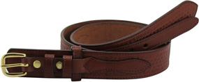 img 2 attached to Stylish Medium Leather Stitched Basket: Perfect for Ranger Men's Belt Accessories