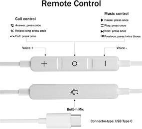 img 3 attached to 🎧 Наушники HiFi Stereo USB C с микрофоном - AILZPXX наушники типа C для Samsung Galaxy S20 FE S21 Ultra, Samsung Note 20 Ultra, Google Pixel 5, OnePlus 8T 9