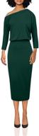 👗 grace karin womens shoulder bodycon dress: comfortable & stylish women's clothing logo