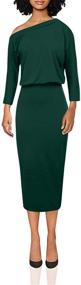 img 4 attached to 👗 GRACE KARIN Womens Shoulder Bodycon Dress: Comfortable & Stylish Women's Clothing