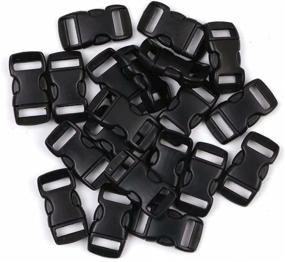 img 4 attached to 🔗 3/8 Inch Black Plastic Curved Buckle: Perfect DIY Craft Webbing Accessory (20 PCS)