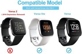 img 3 attached to 🔌 Зарядная станция CAVN для Fitbit Versa / Versa Lite (Не для Versa 2) - Премиум алюминиевая подставка для зарядки с кабелем длиной 4.2 фута - Аксессуар для умных часов в черном исполнении.