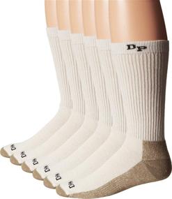 img 1 attached to Dan Post Work & Outdoor Socks: Mid Calf Mediumweight Steel Toe 6 Pack - Ultimate Foot Comfort and Protection!