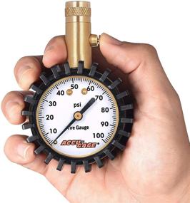 img 2 attached to Accu-Gage H100X: 100 PSI Professional Tire Pressure Gauge with Rubber Guard for Superior Protection