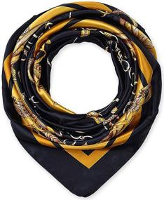 img 4 attached to 🔸 Women's Lightweight Square Scarves - Sleep Patterns and Accessories