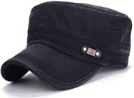 chezabbey distressed washed cotton peaked boys' hats and caps accessories logo