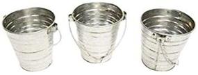 img 1 attached to Carver's Olde Iron Galvanized Buckets 1 qt: Durable Self-Centering Handle for Easy Carrying - Bkt128