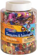 🎉 creativity street assorted sequins & spangles jar - 230g, various colors & sizes logo