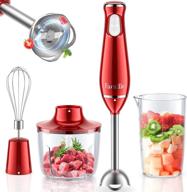 1000w hand blender, facelle 4-in-1 immersion stick hand held blender with chopper, beaker, whisk - ideal for smoothie, baby food, sauces, reducing, pureeing, soups логотип