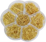 📿 chenkou craft 700pcs assorted 7 sizes flat head jewelry making pins in gold mix logo