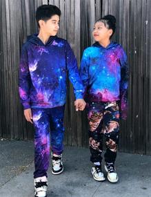 img 3 attached to 🎨 Colorful and Cozy: Funnycokid 3D Printed Hoodies for Boys and Girls, Ages 5-16