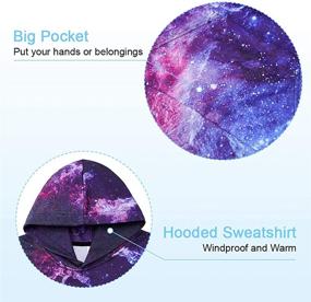 img 1 attached to 🎨 Colorful and Cozy: Funnycokid 3D Printed Hoodies for Boys and Girls, Ages 5-16