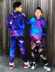 img 2 attached to 🎨 Colorful and Cozy: Funnycokid 3D Printed Hoodies for Boys and Girls, Ages 5-16