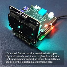 img 2 attached to GeeekPi Raspberry Pi 4B Плата расширения GPIO с двумя вентиляторами, 5V DC и LED, Набор радиаторов для Raspberry Pi 4 Model B, Raspberry Pi 3B+, 3B, Pi 2B и Pi Zero