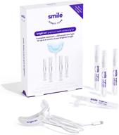 😁 smiledirectclub teeth whitening gel kit with led light – 4 pack pens – maximum strength hydrogen peroxide - gentle on enamel - achieve up to 9 shades whiter teeth in just 7 days – 3x quicker than strips logo