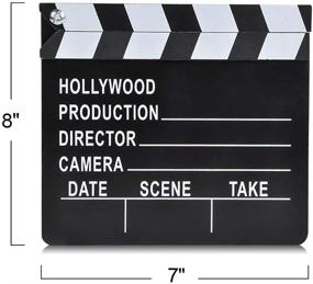 img 2 attached to 🎬 ArtCreativity Movie Clapboard: Elevate Your Hollywood Movie Theme Party with Academy Awards Party Supplies and Film Décor!