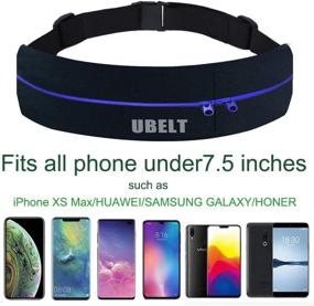 img 3 attached to 🏃 UBELT Running Belt Phone Holster Waist Pack for Hiking, Travel, Walking, Fitness, Jogging, Gym - Fits iPhone 11, Xr, Xs Max, 8 Plus, Galaxy S10 Edge - Ideal for Men and Women