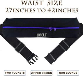 img 1 attached to 🏃 UBELT Running Belt Phone Holster Waist Pack for Hiking, Travel, Walking, Fitness, Jogging, Gym - Fits iPhone 11, Xr, Xs Max, 8 Plus, Galaxy S10 Edge - Ideal for Men and Women