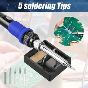 img 1 attached to 🔥 Vastar Soldering Iron Kit - 176 to 896℉ (80 to 480℃) Temperature Range