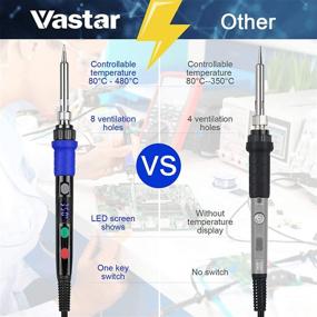 img 2 attached to 🔥 Vastar Soldering Iron Kit - 176 to 896℉ (80 to 480℃) Temperature Range